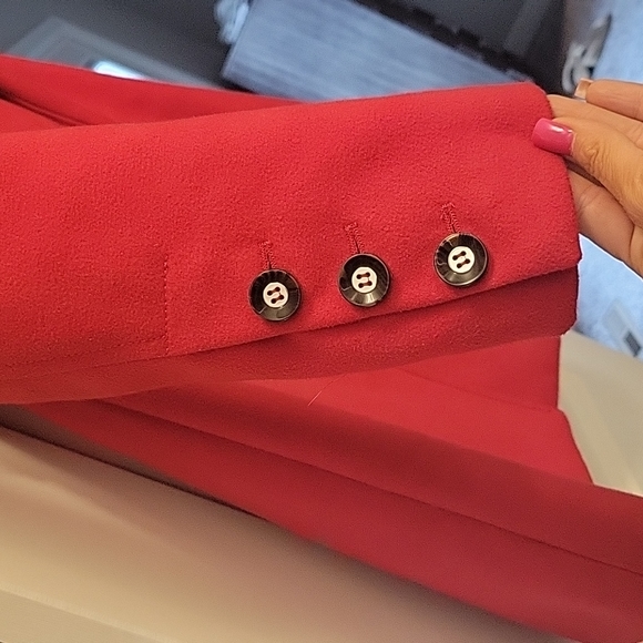 Jessica Simpson red pea coat - Picture 3 of 10